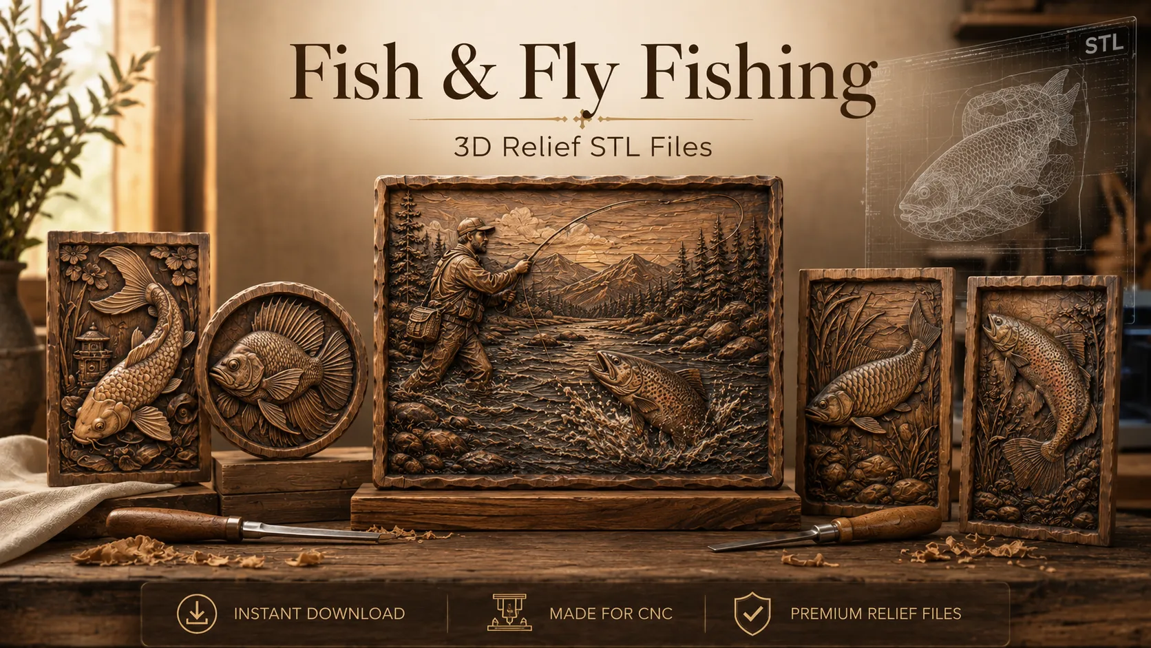Fish & Fly Fishing STL