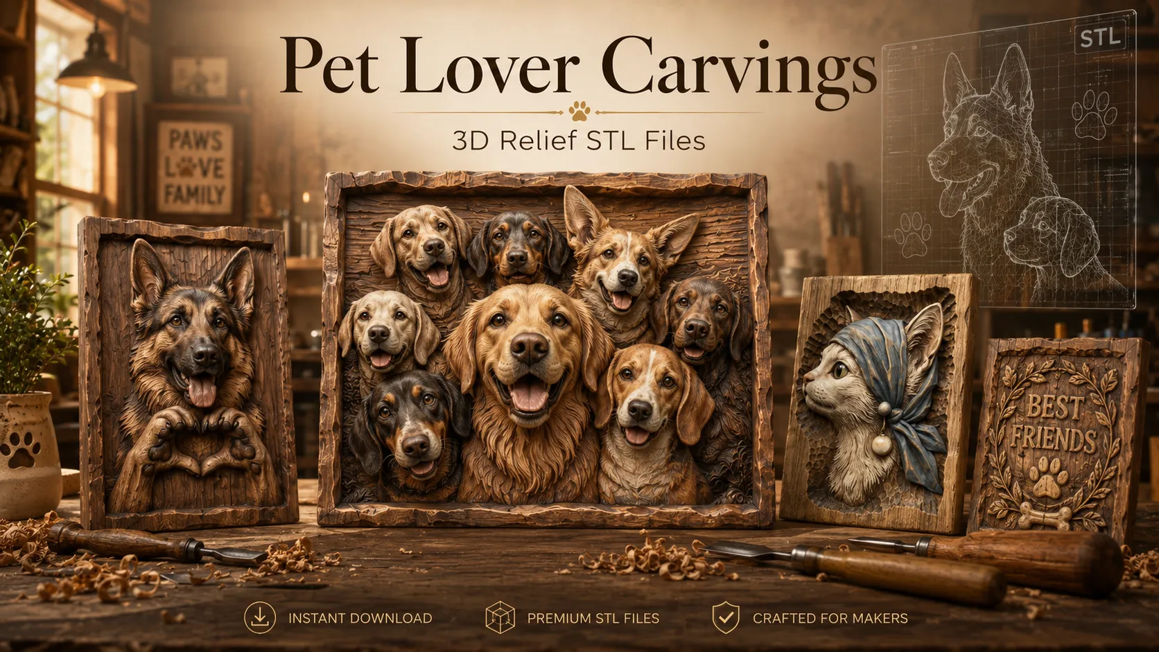 Pet Lover Carvings