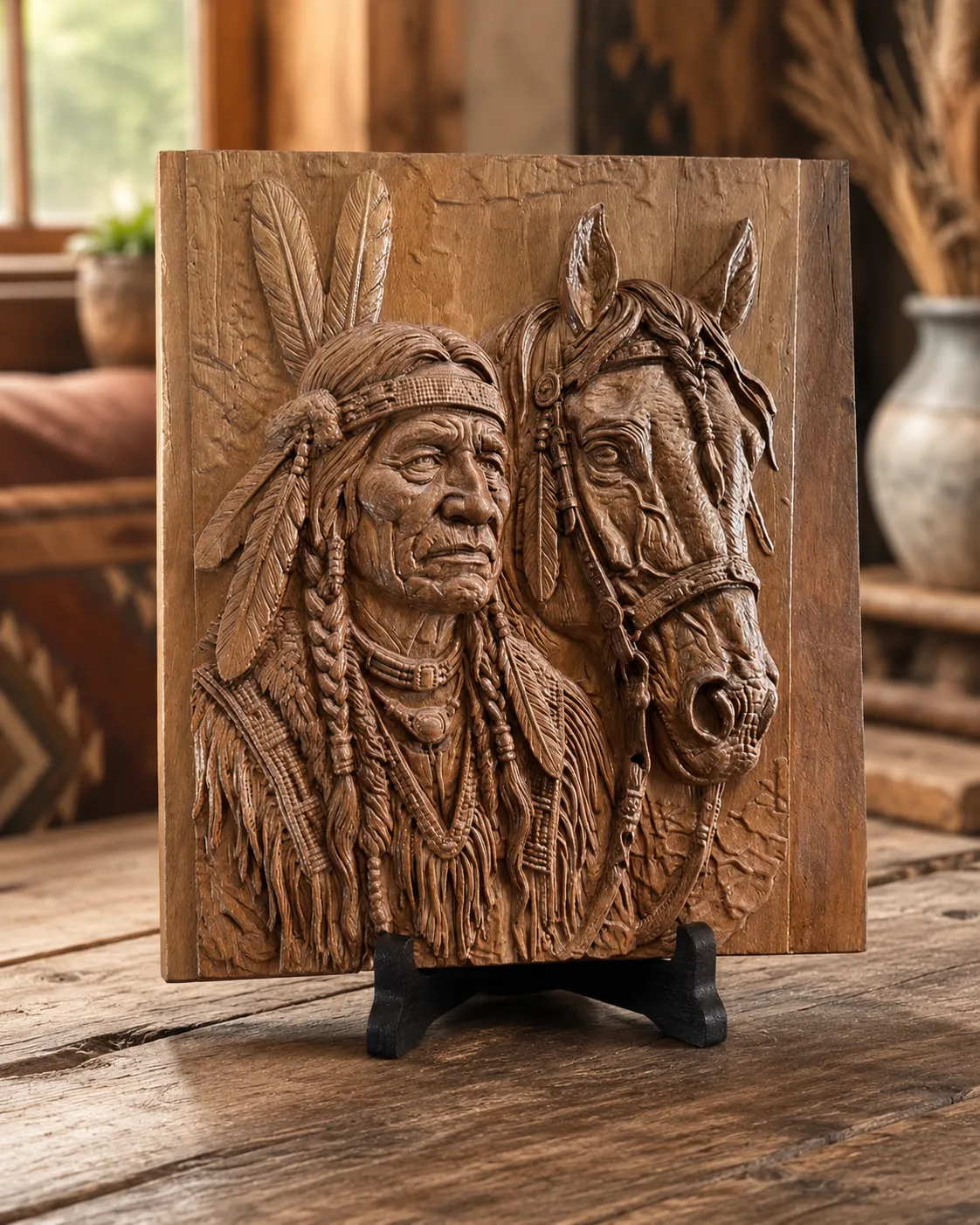 Bas-relief carving by David Arscott
