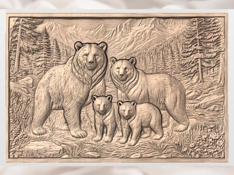 Bear Family STL view 3