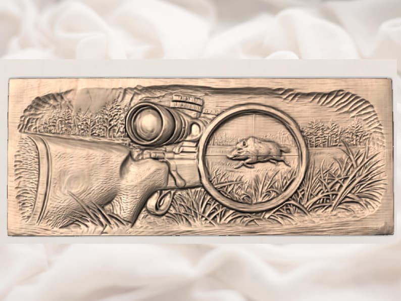 Boar Hunt Rifle STL view 3