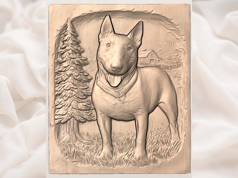 Bull Terrier STL view 3