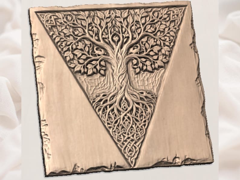 Celtic Tree of Life STL view 2