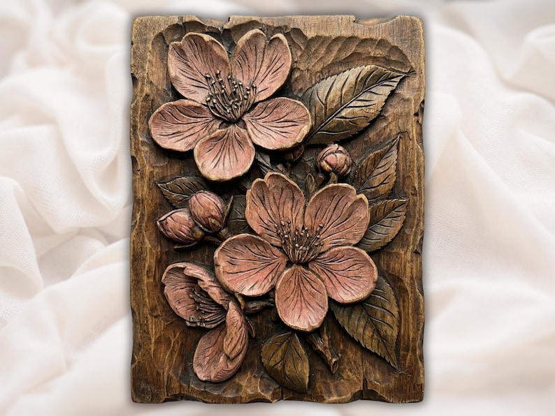 Cherry Blossom STL bas-relief STL