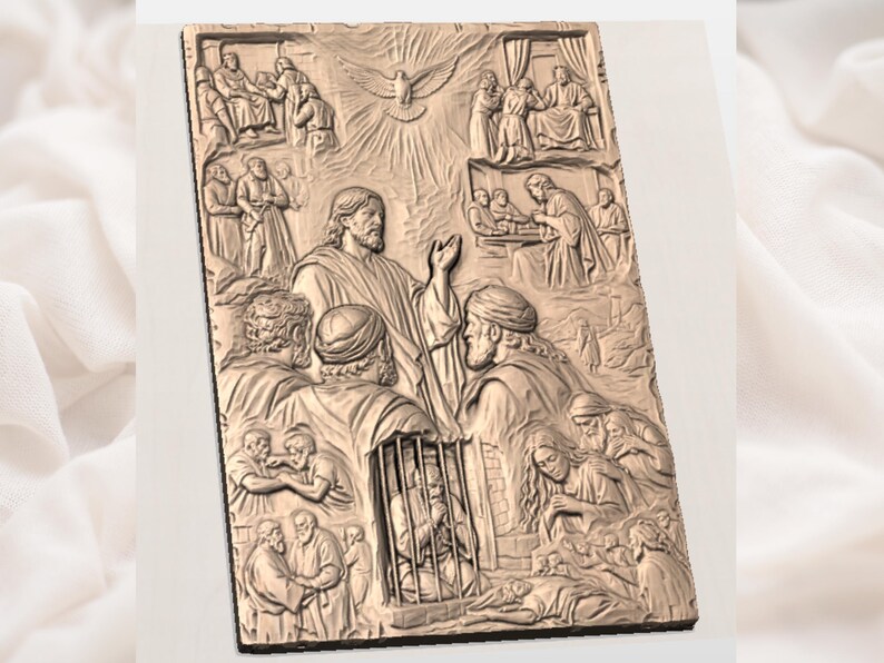 Christian 3D Relief Model view 2