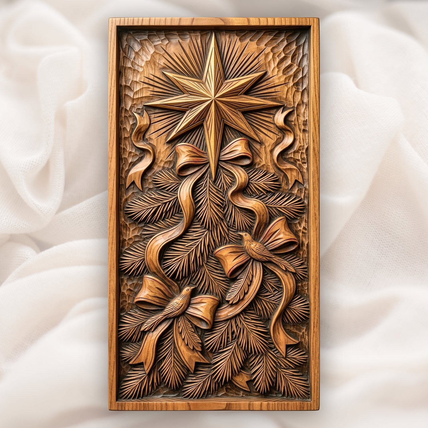 Christmas Tree Star CNC Relief STL