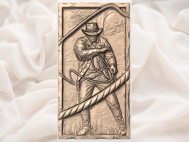 Cowboy Lasso Relief view 3