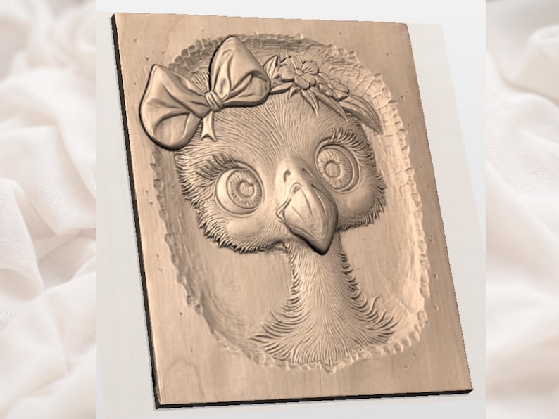 Cute Flamingo STL view 2