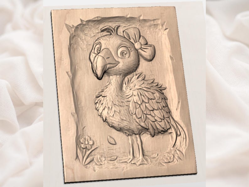 Cute Flamingo STL view 2