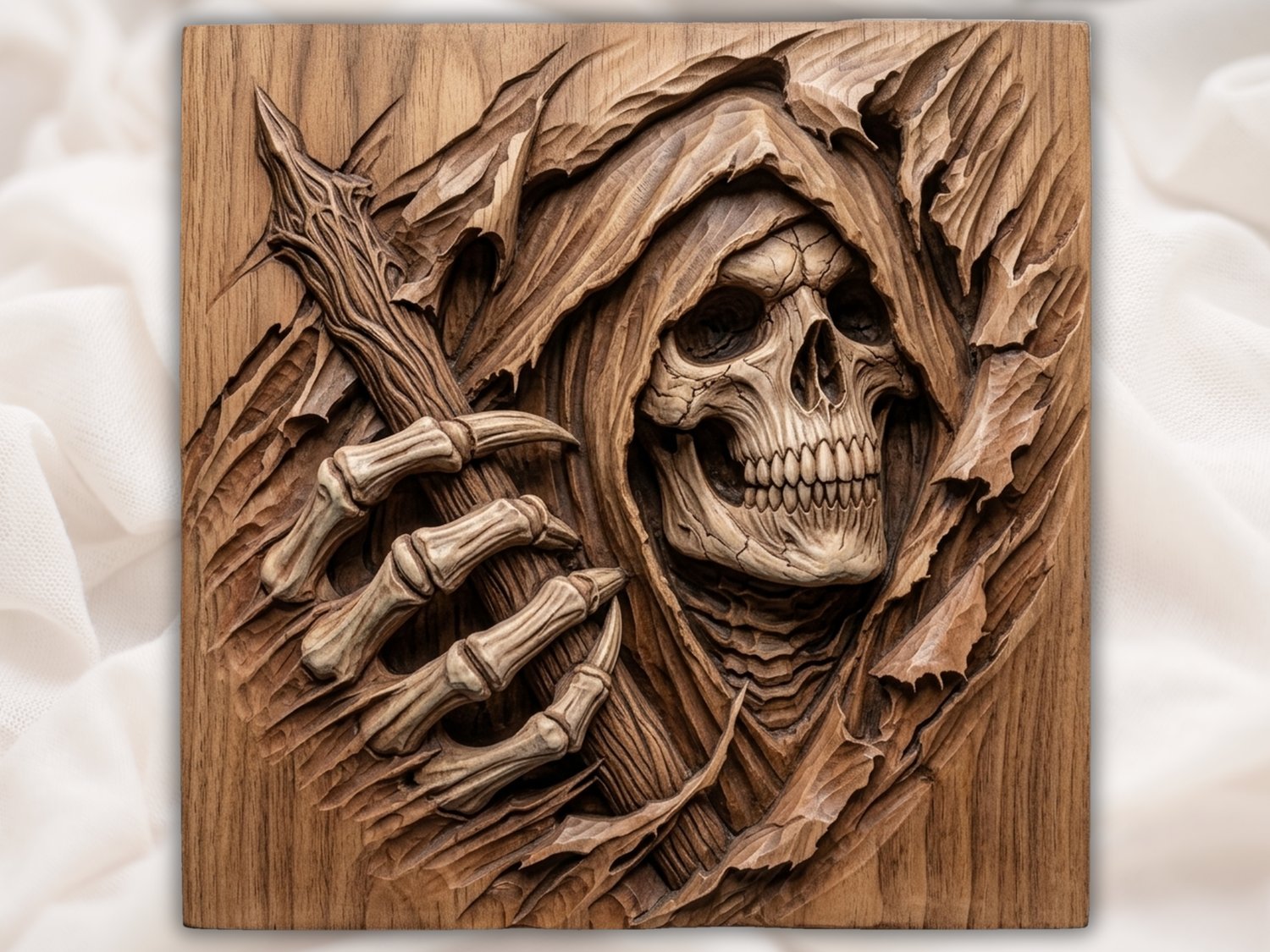 Dark Reaper Death Shroud CNC Relief STL bas-relief STL design