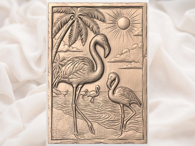 Flamingo Beach STL view 3