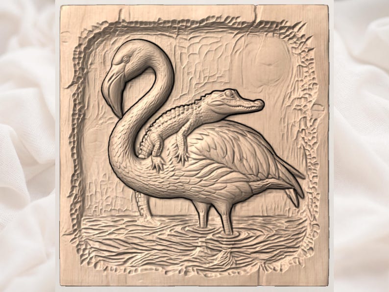 Flamingo STL view 3