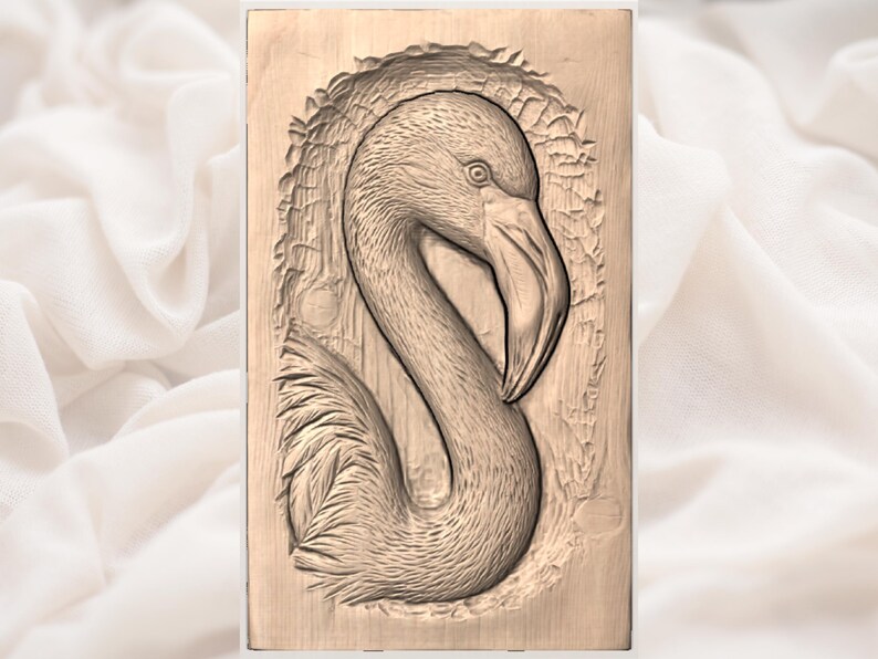 Flamingo STL view 3
