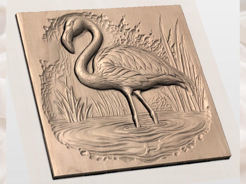 Flamingo STL view 2