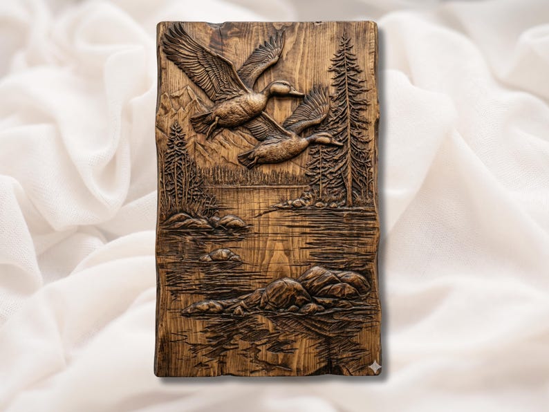 Flying Ducks 3D Relief STL bas-relief STL