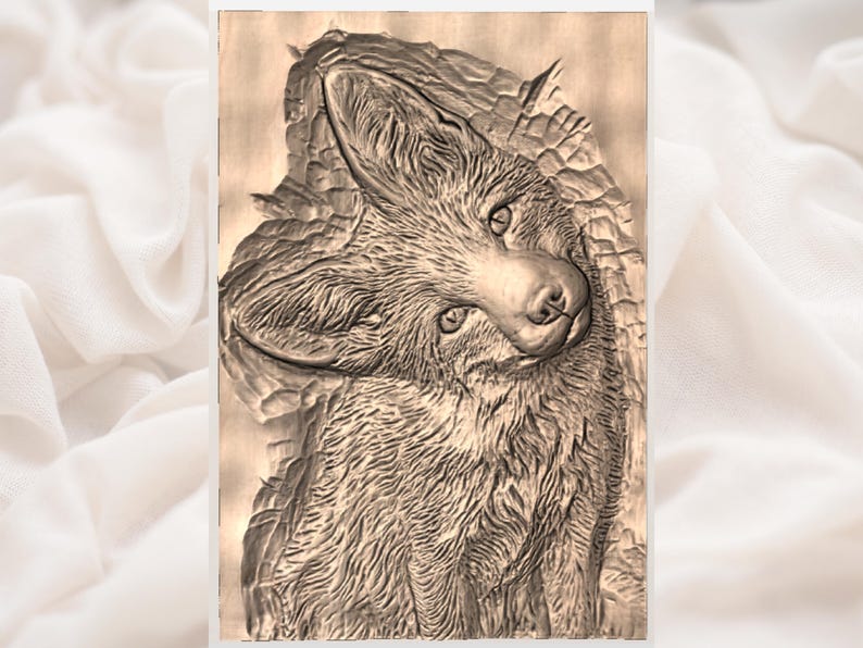 Fox Relief STL view 2