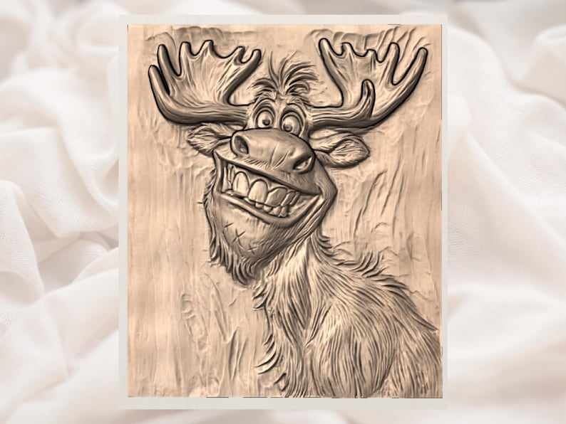 Funny Moose STL File view 2