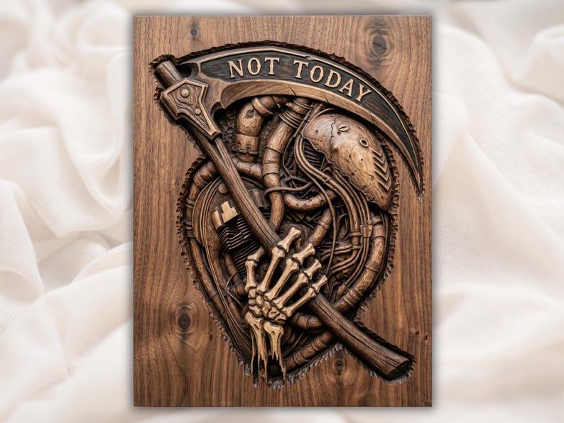 Grim Reaper STL bas-relief STL