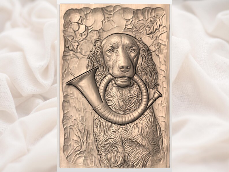 Gun Dog Forest Carving view 2