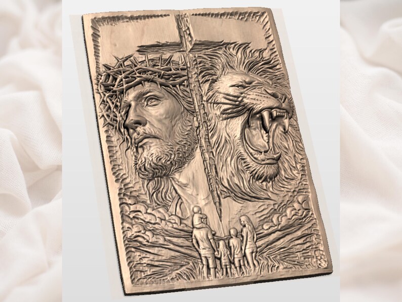 Jesus Lion of Judah STL view 3
