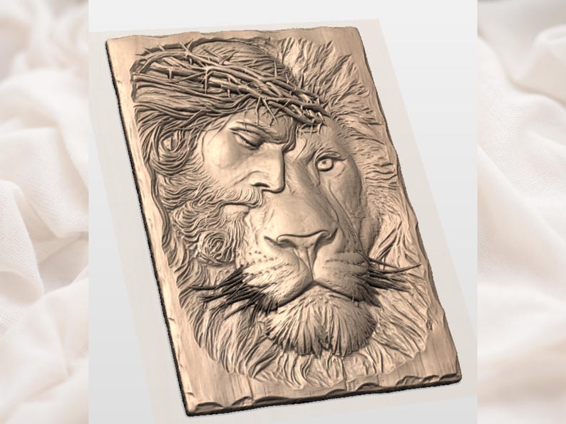 Jesus Lion of Judah STL view 2