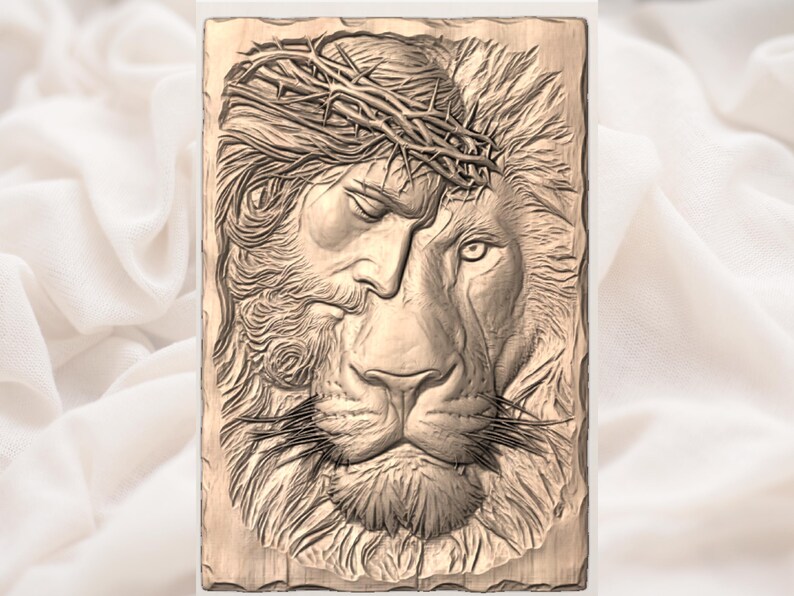 Jesus Lion of Judah STL view 3