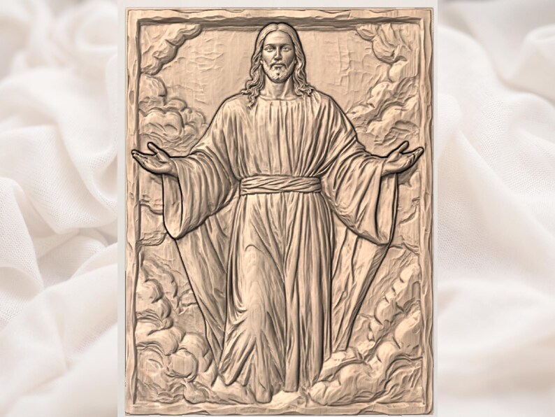 Jesus Relief STL view 3