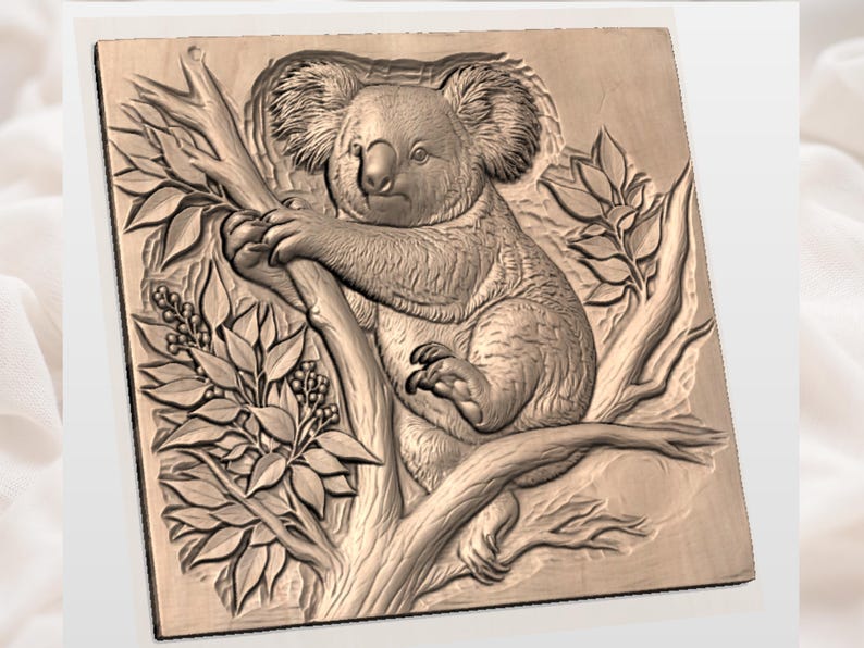 Koala Bear STL view 3