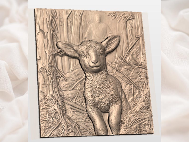 Lamb of God Relief STL view 2