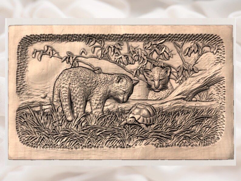 Leopard Cub Tortoise  STL view 3