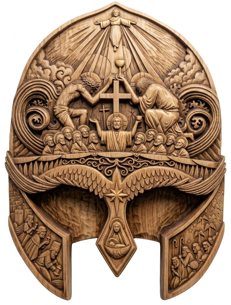 Life of Christ Passion Sacrifice Biblical CNC Relief STL bas-relief STL design