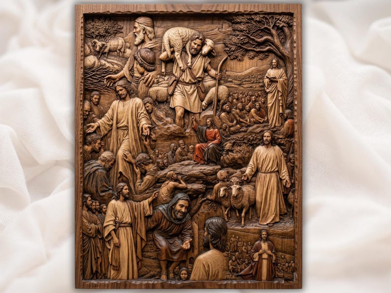 Life Of Jesus STL bas-relief STL design