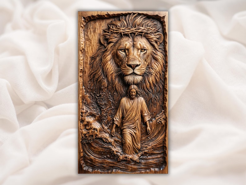 Lion of Judah 3D Relief STL bas-relief STL