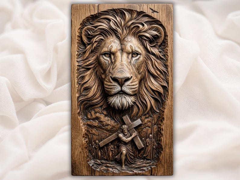 Lion of Judah STL bas-relief STL