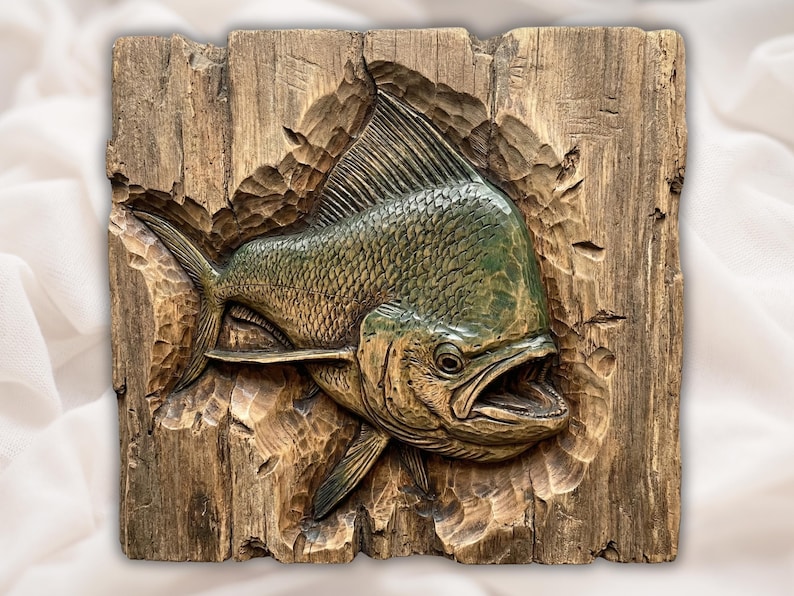 Mahi Mahi Relief STL bas-relief STL