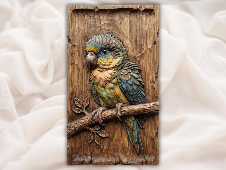Parrot Relief STL bas-relief STL