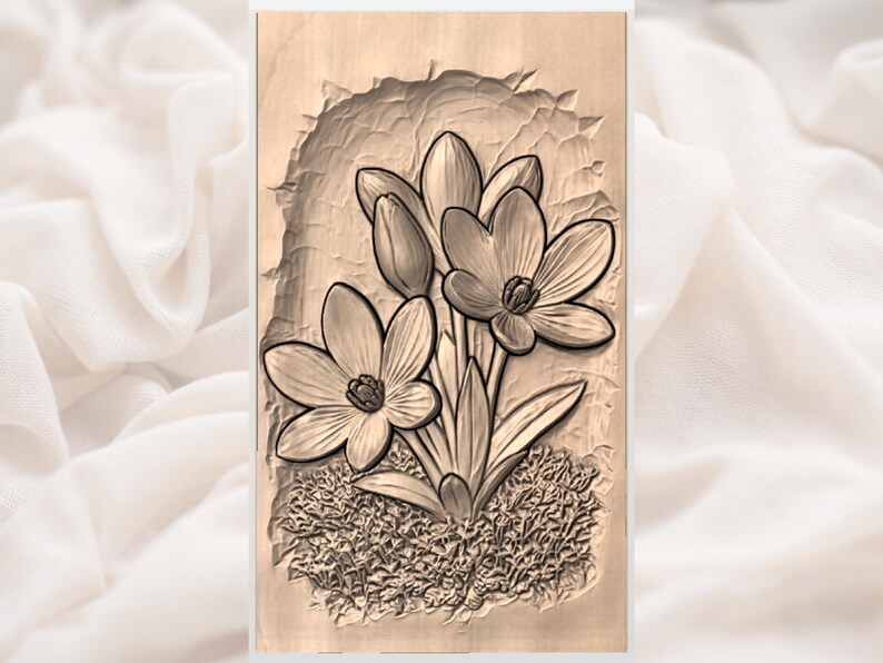 Purple Crocus Model view 2