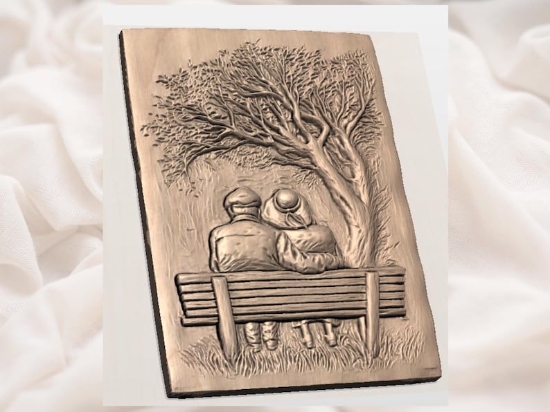 Romantic Couple 3D STL File view 2