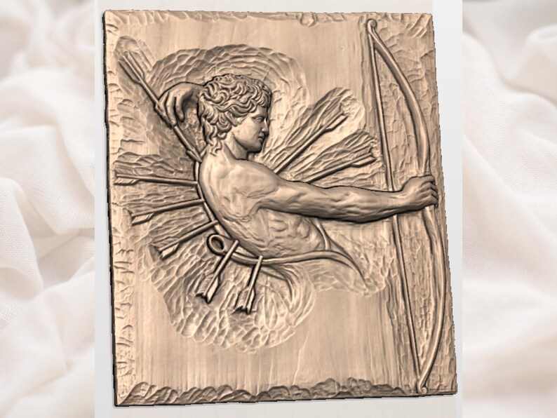 Sagittarius Greek Archer STL view 2