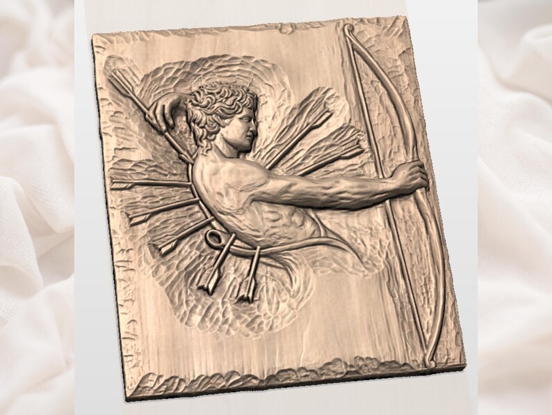 Sagittarius Greek Archer STL view 3