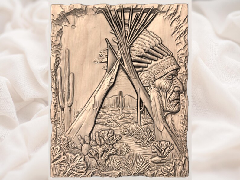 Southwestern Teepee Desert STL view 3