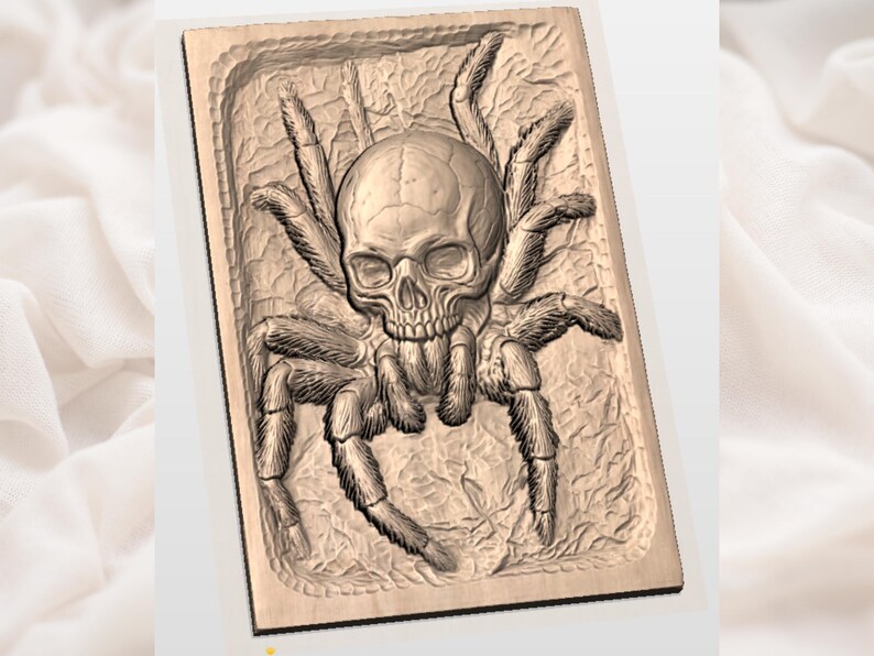 Spider Skull STL view 2