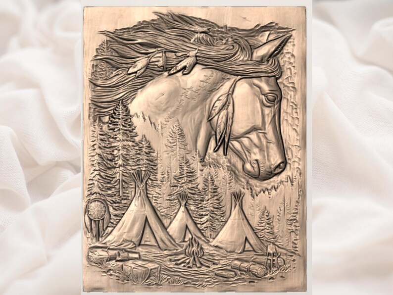 Spirit Horse STL view 3