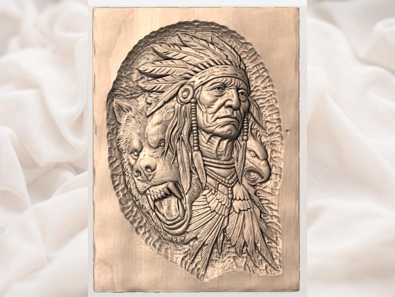 Tribal Chief STL view 3