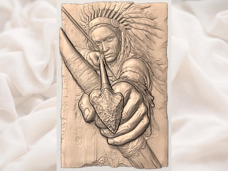 Tribal Warrior STL view 3