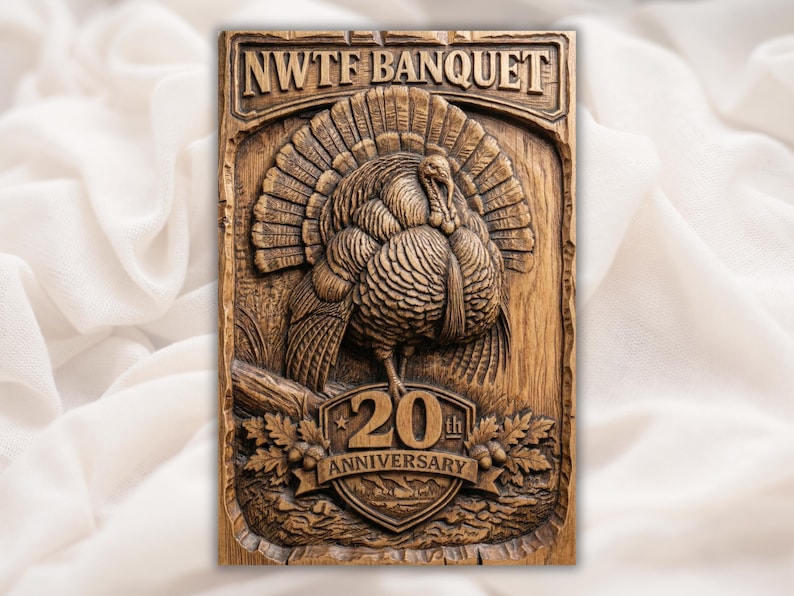 Turkey 3D Relief bas-relief STL design