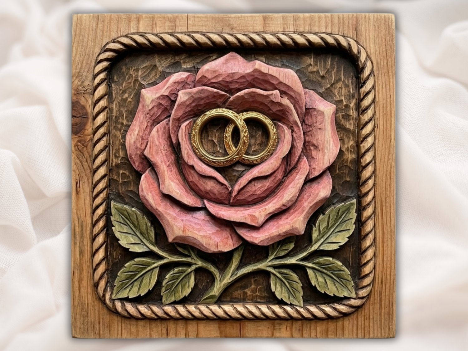 Wedding Anniversary Rose Wall Art view 2