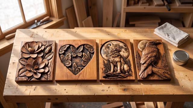 10 Beginner CNC Bas-Relief Projects to Carve This Weekend, in the Right Order