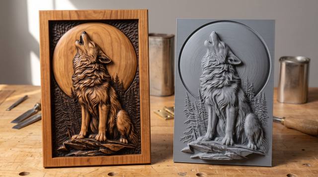 3D Printing a Bas-Relief STL: Settings That Keep the Detail, and How to Make Plastic Look Like Wood