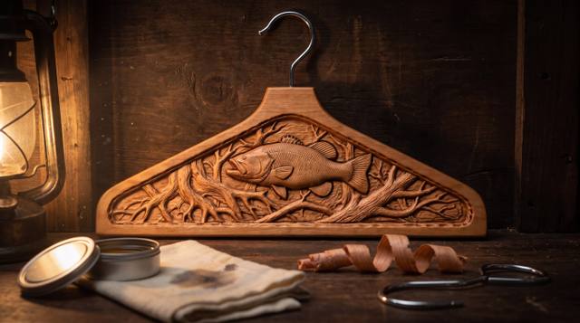 How to Make a Carved Wooden Coat Hanger on a CNC
